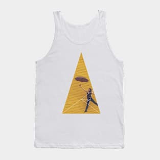 Air Umbrella Girl Geometric Photography Tank Top